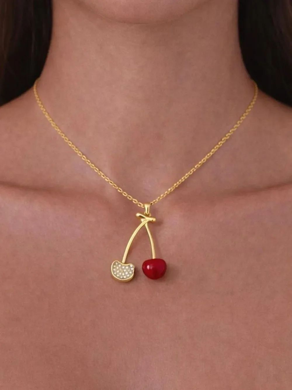 Cherry Pendant Necklace M1850